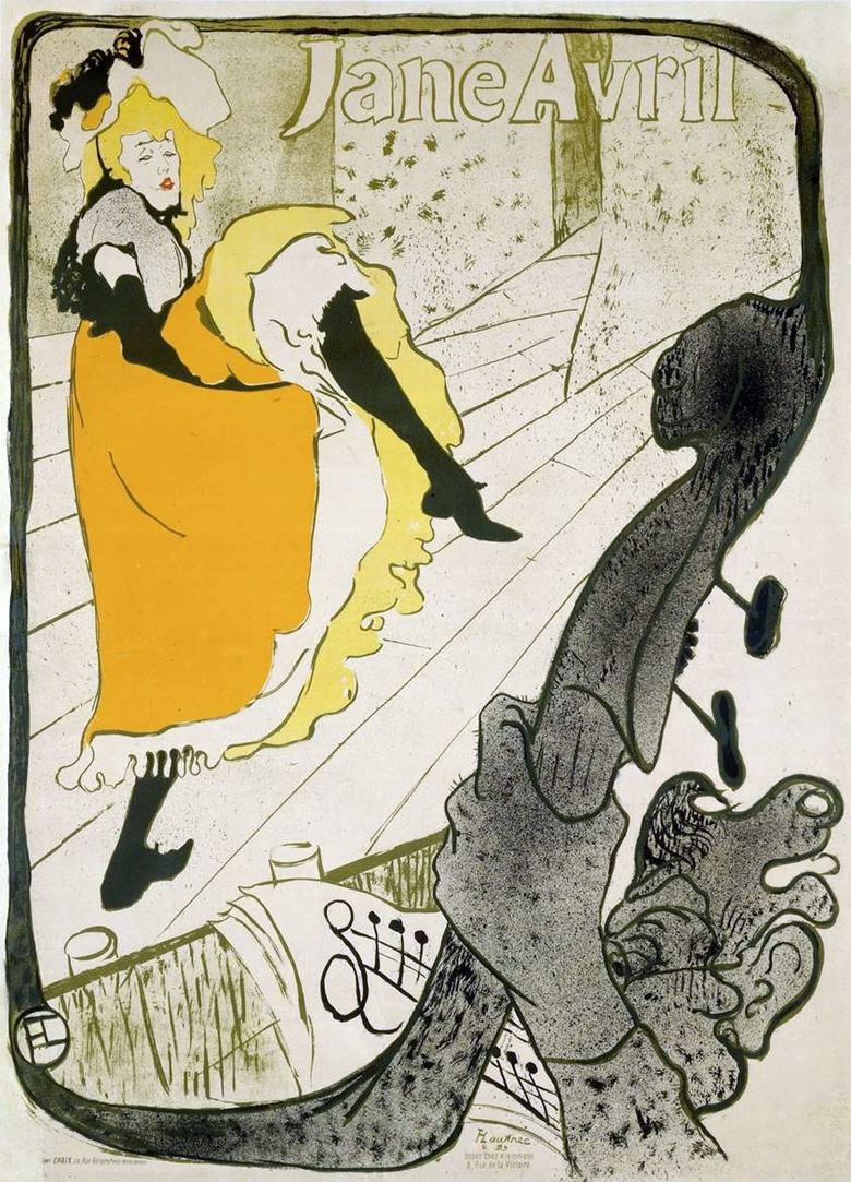 Poster Jane Avril   Henri de Toulouse Lautrec