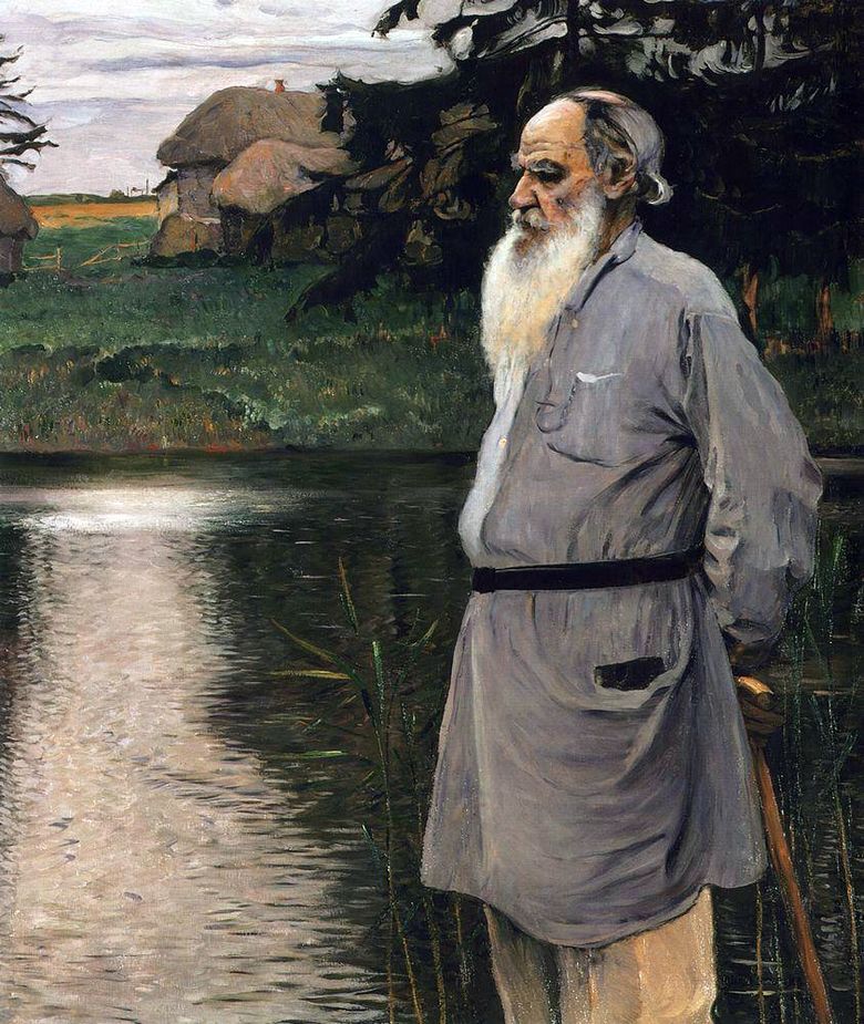 Potret L. N. Tolstoy   Mikhail Nesterov