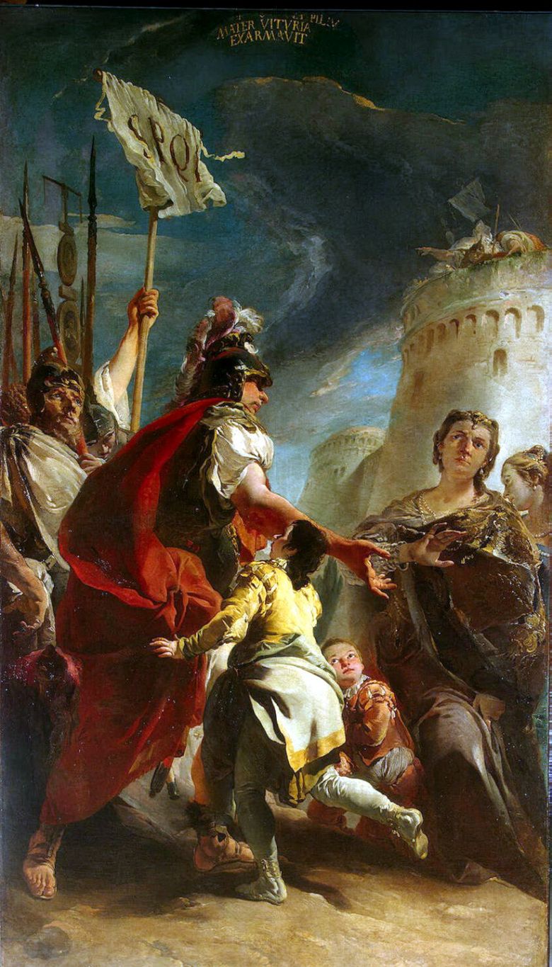 Coriolanus di bawah tembok Roma   Giovanni Battista Tiepolo