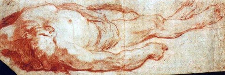 Seorang pria terbaring di tanah   Giovanni Battista Tiepolo