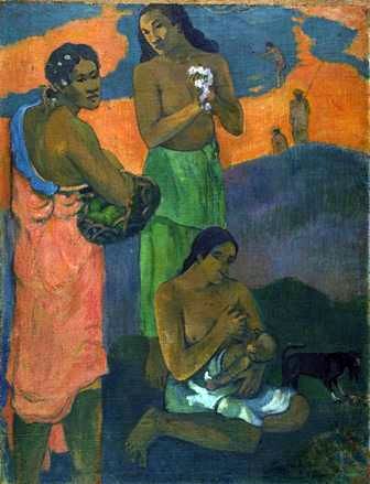 Women by the Sea (Bersalin)   Paul Gauguin