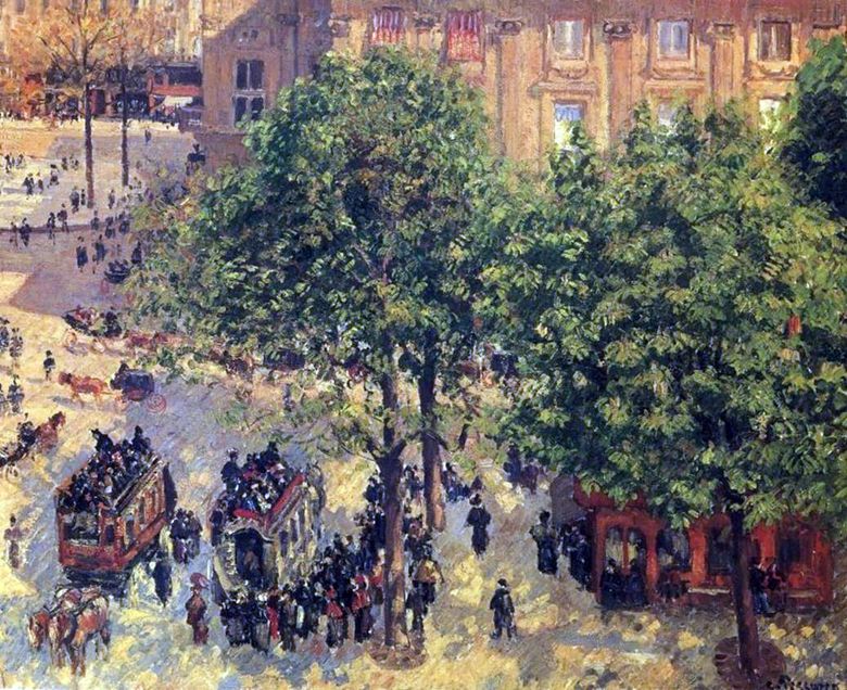 French Theatre Square di Paris   Camille Pissarro