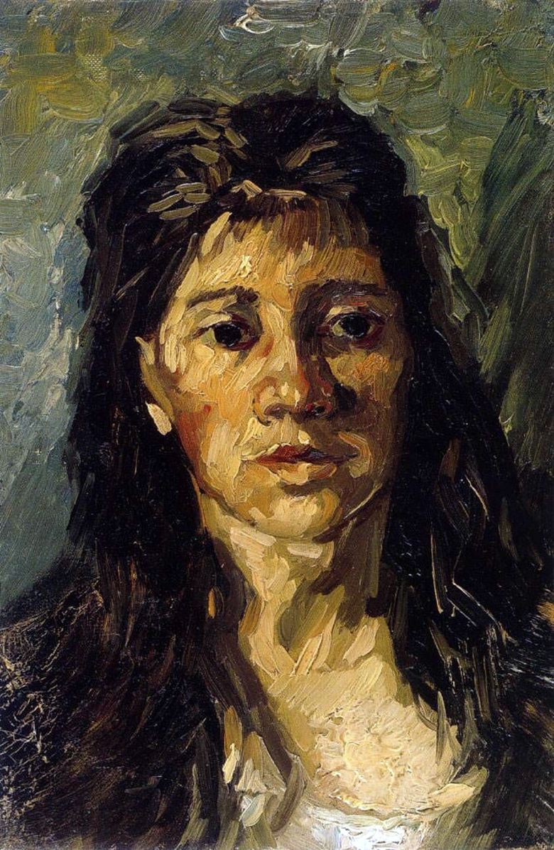 Potret Seorang Wanita dengan Rambutnya   Vincent Van Gogh