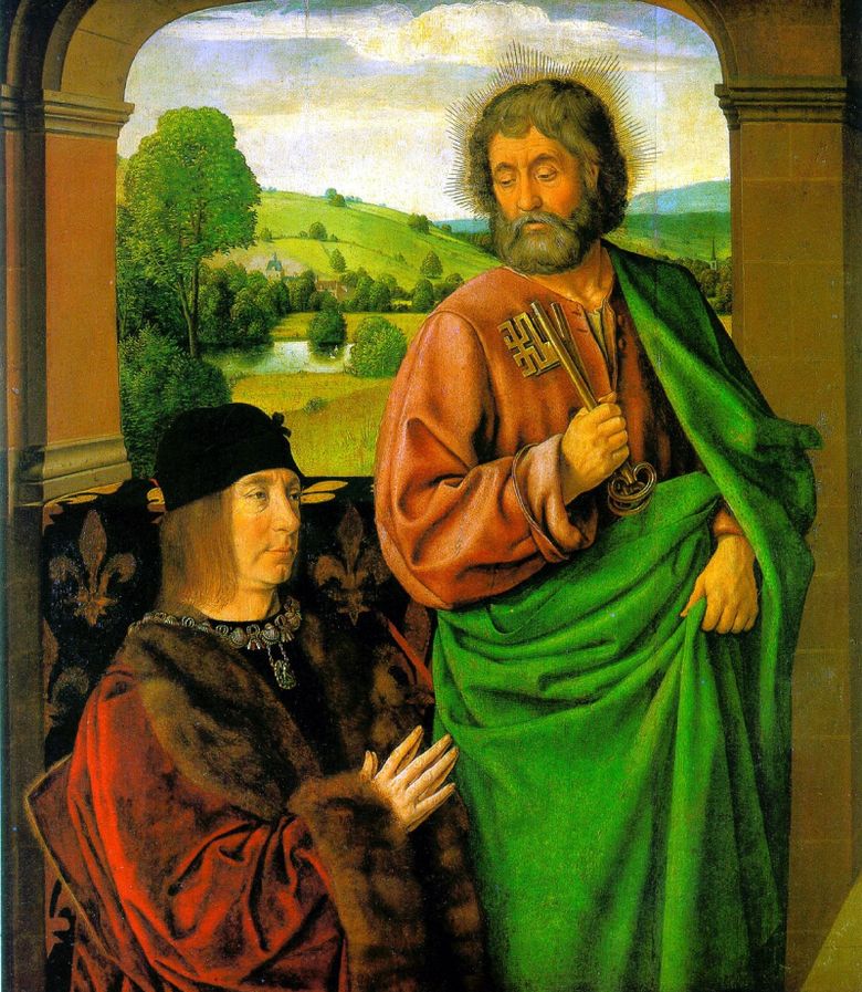 Pierre II, Adipati Bourbon dengan St. pelindung Rasul Peter   Jean Hay