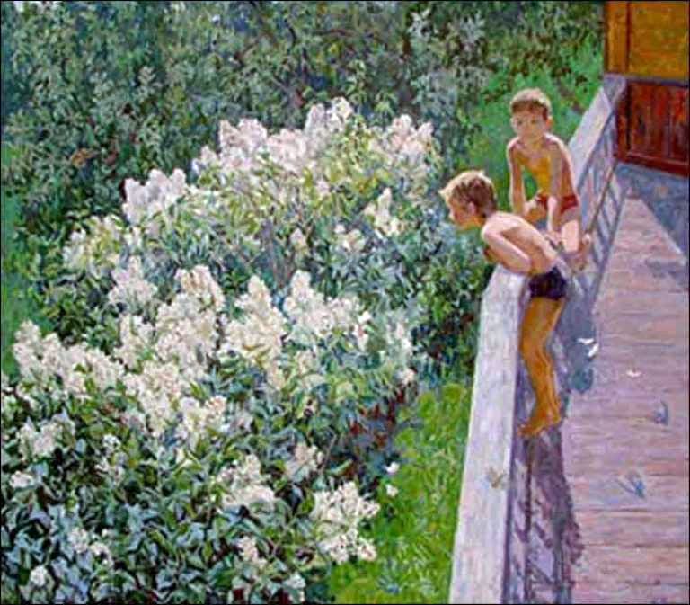 Hari musim panas Lilac mekar   Maya Kopyttseva
