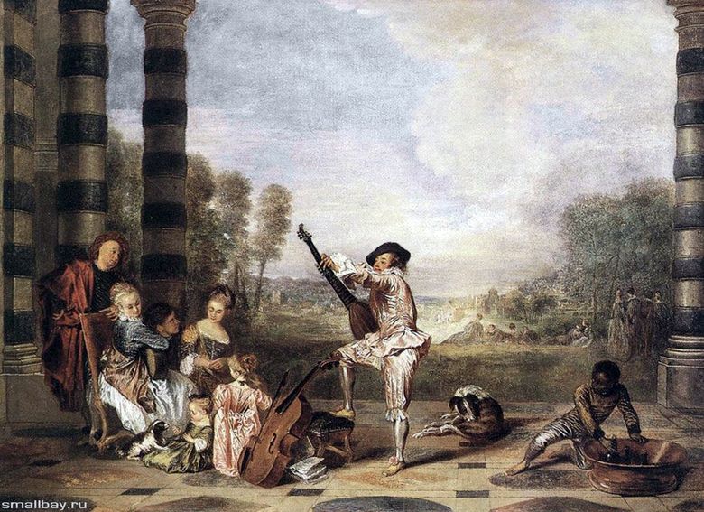 Pesta Musik di Teater Musim Panas   Jean Antoine Watteau