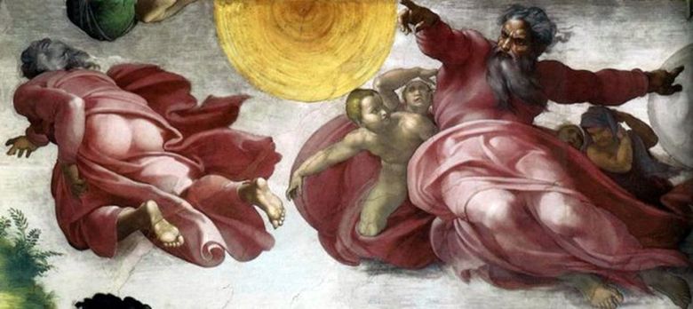 Pemisahan Cahaya dari Kegelapan   Michelangelo Buonarroti