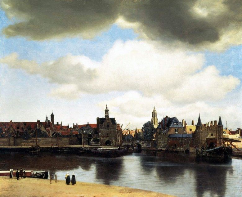 Pemandangan kota Delft   Jan Vermeer