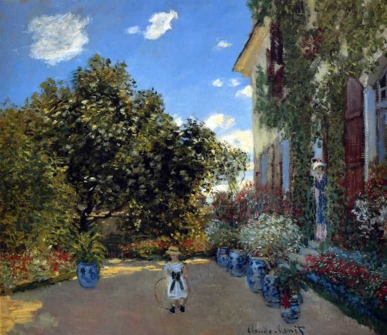 Rumah Artis di Argenteuil   Claude Monet