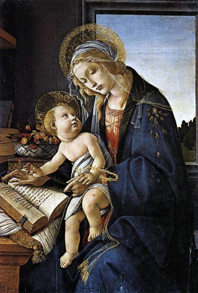 Madonna and Book   Sandro Botticelli