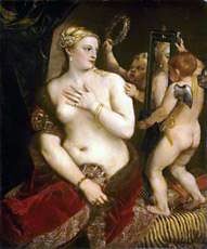 Venus dengan Cermin   Titian Vecellio
