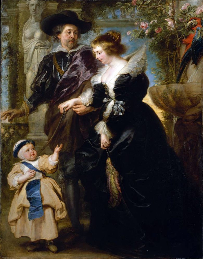 Potret Diri dengan Elena Fourman dan Putra   Peter Rubens
