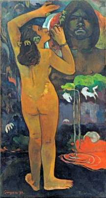 Hina, dewi bulan dan The Fatou, roh bumi (Bulan dan Bumi)   Paul Gauguin