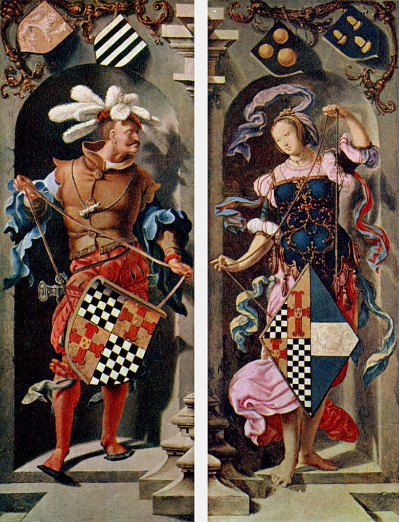 Menyembuhkan Pria Buta Jericho (Ikat Pinggang Triptych)   Lucas van Leiden