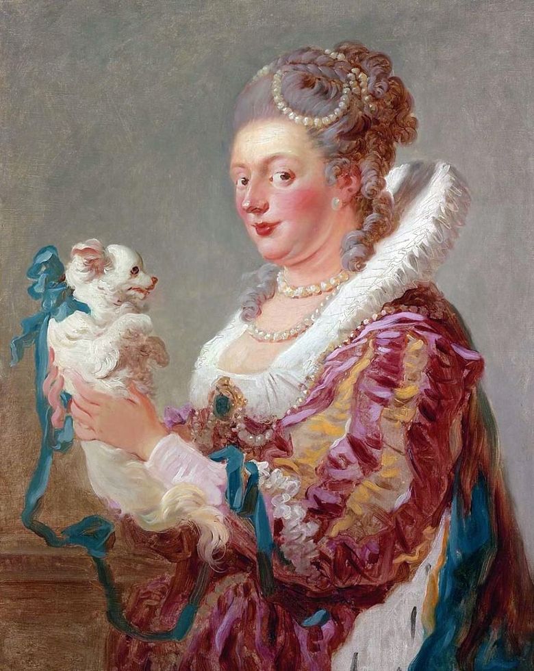 Lady with a Dog   Jean Honore Fragonard