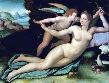 Venus dan Cupid   Alessandro Allory