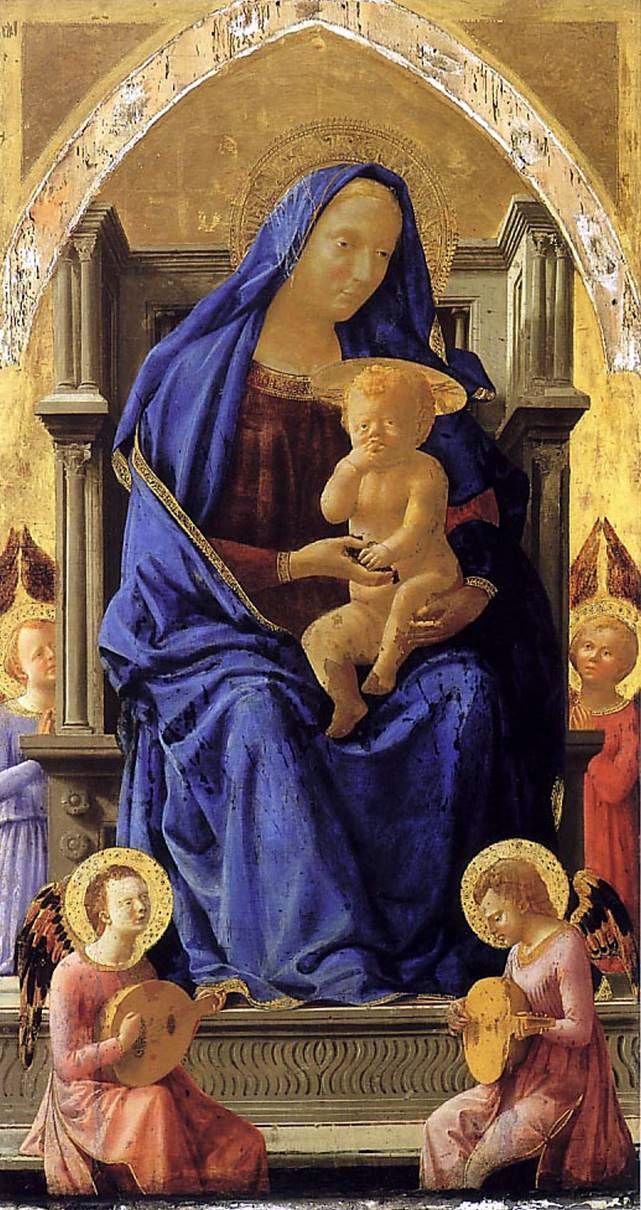 Madonna dan Anak dengan Malaikat   Tommaso di Giovanni Masaccio