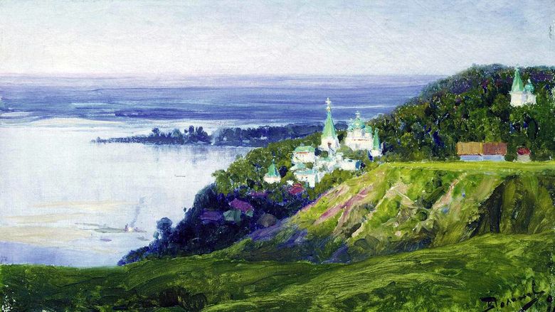 Biara di atas sungai   Vasily Polenov