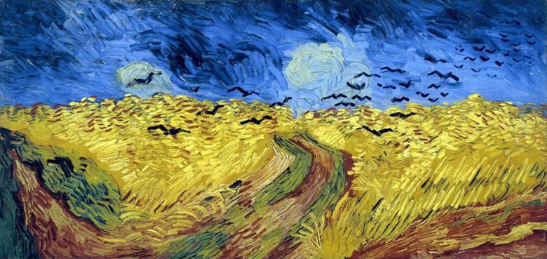 Ladang Gandum dengan Ravens   Vincent Van Gogh