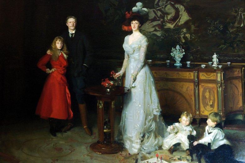 Sir George Sitwell, Lady Ida Sitwell dan Anak Anak Mereka   John Sargent