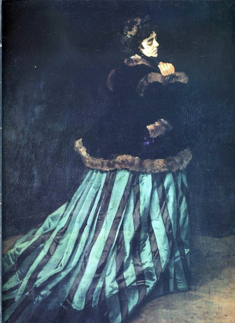 Camilla (Wanita Berpakaian Hijau)   Claude Monet