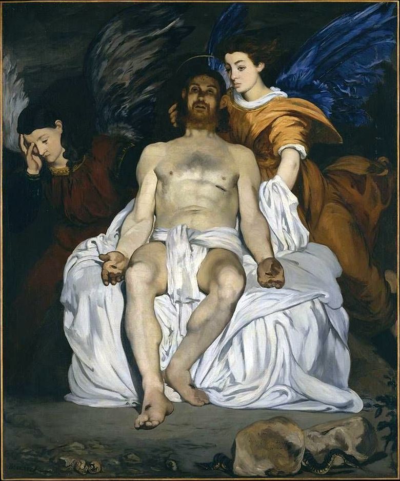 Kristus bersama Malaikat   Edouard Manet