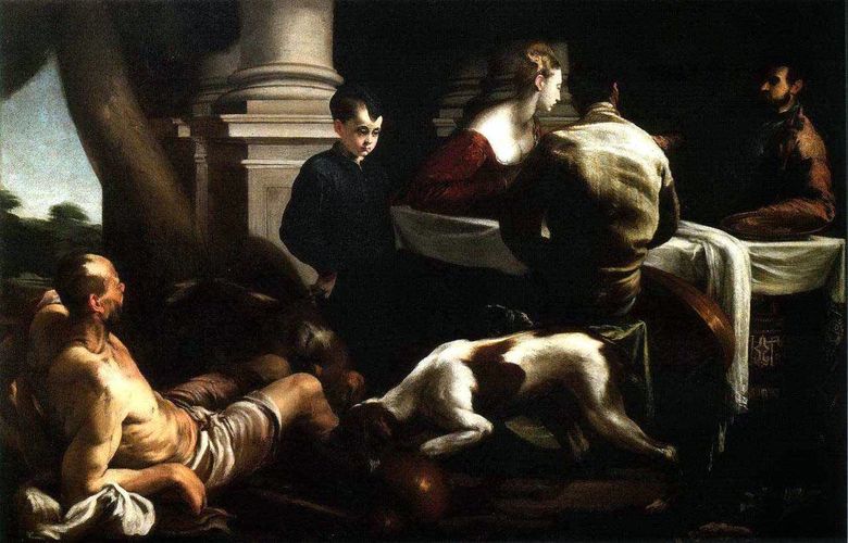 Perumpamaan tentang Lazarus yang kaya dan miskin   Jacopo Bassano