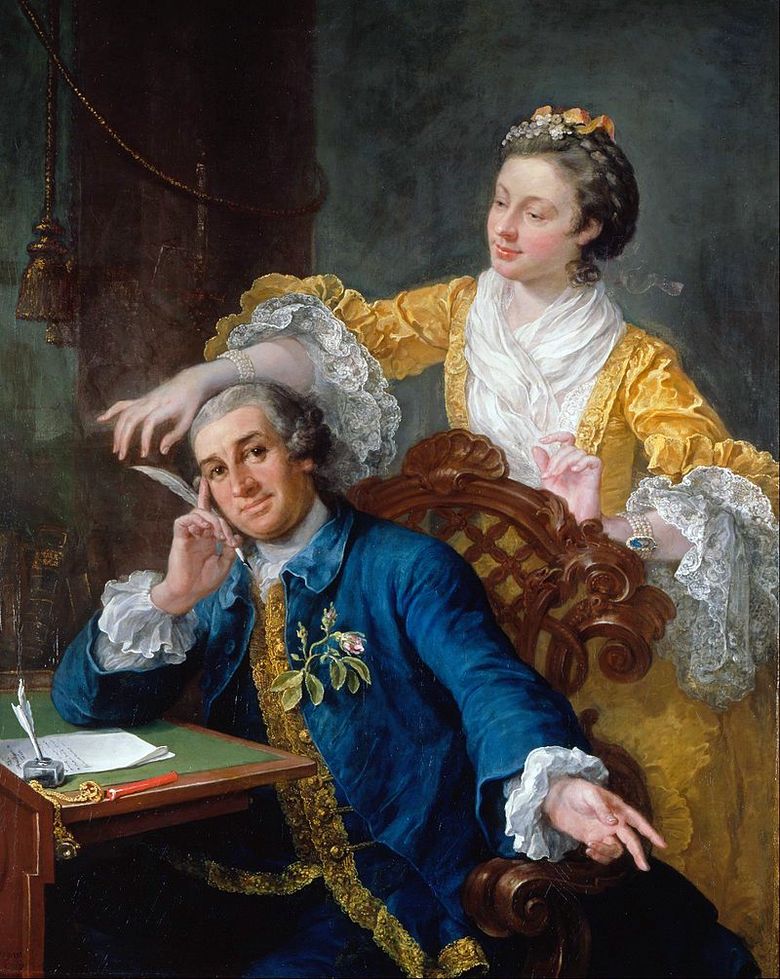 Potret aktor Garrick bersama istrinya   William Hogarth