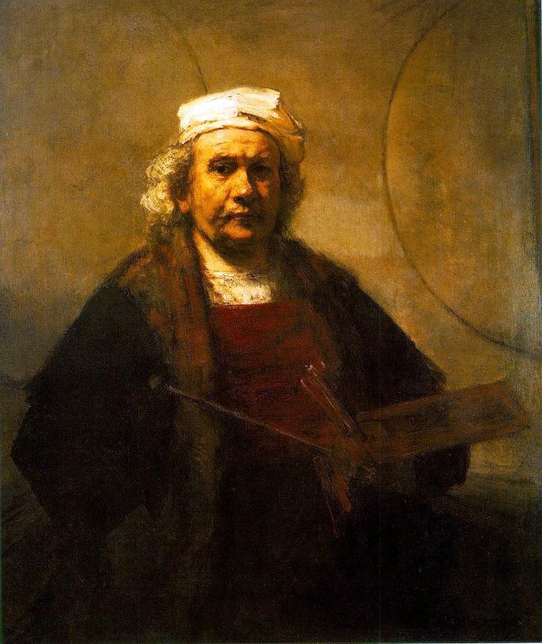 Potret Diri di Tempat Kerja   Rembrandt Harmenszoon Van Rijn