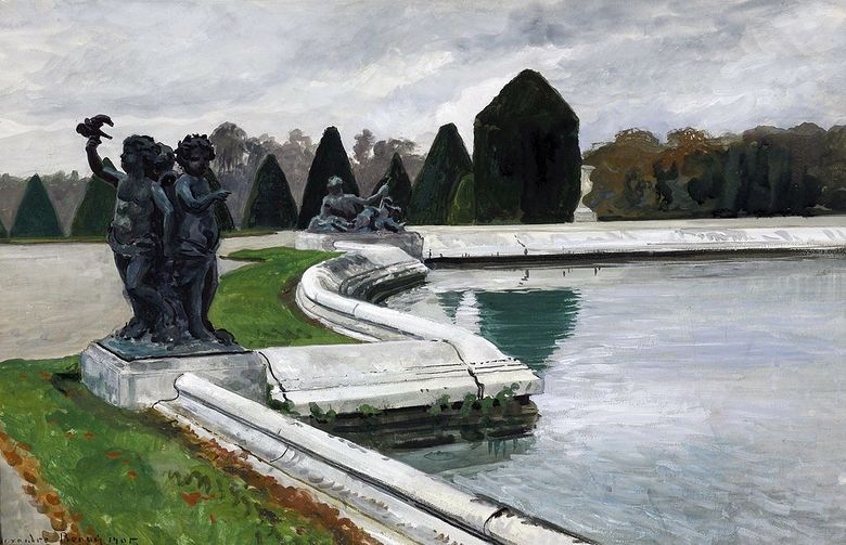 Warung air di Versailles. Musim Gugur   Alexandre Benois