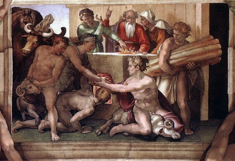Pengorbanan Nuh   Michelangelo Buanarrotti