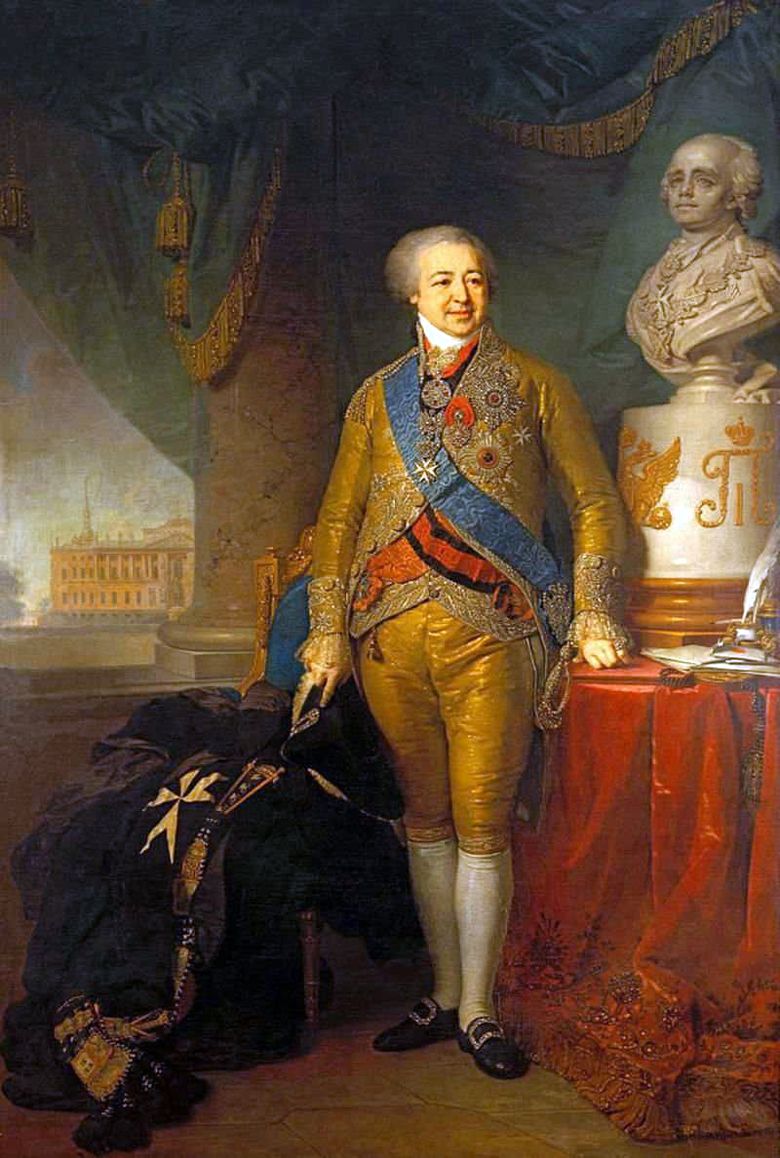 Potret Pangeran Alexander Borisovich Kurakin   Vladimir Borovikovsky