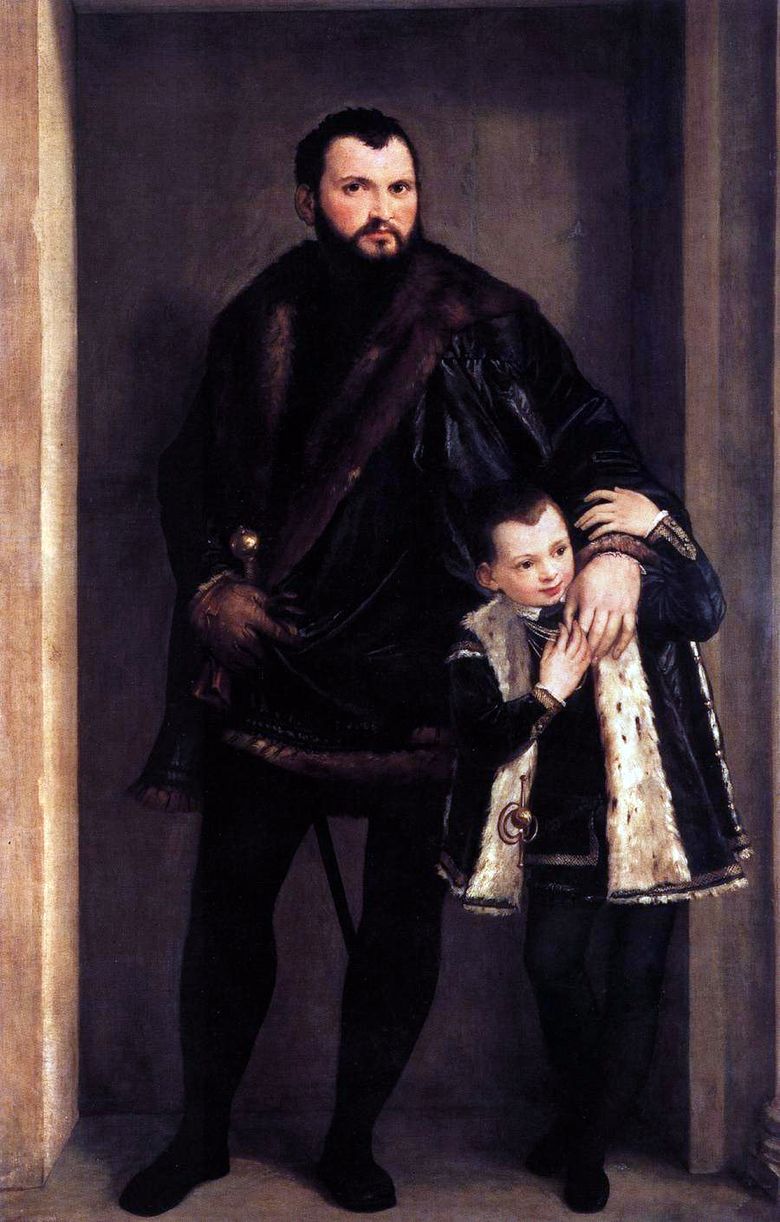 Count de Porto dengan putranya Adriano   Paolo Veronese