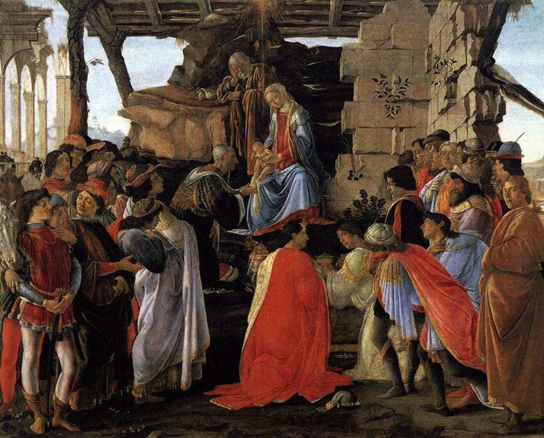 Adorasi orang Majus. Altar Zanobi   Sandro Botticelli