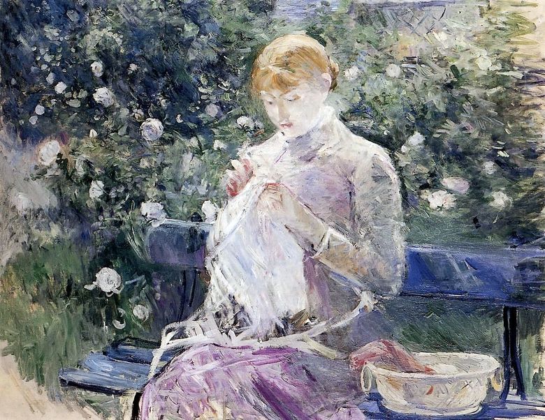 Menjahit   Berthe Morisot