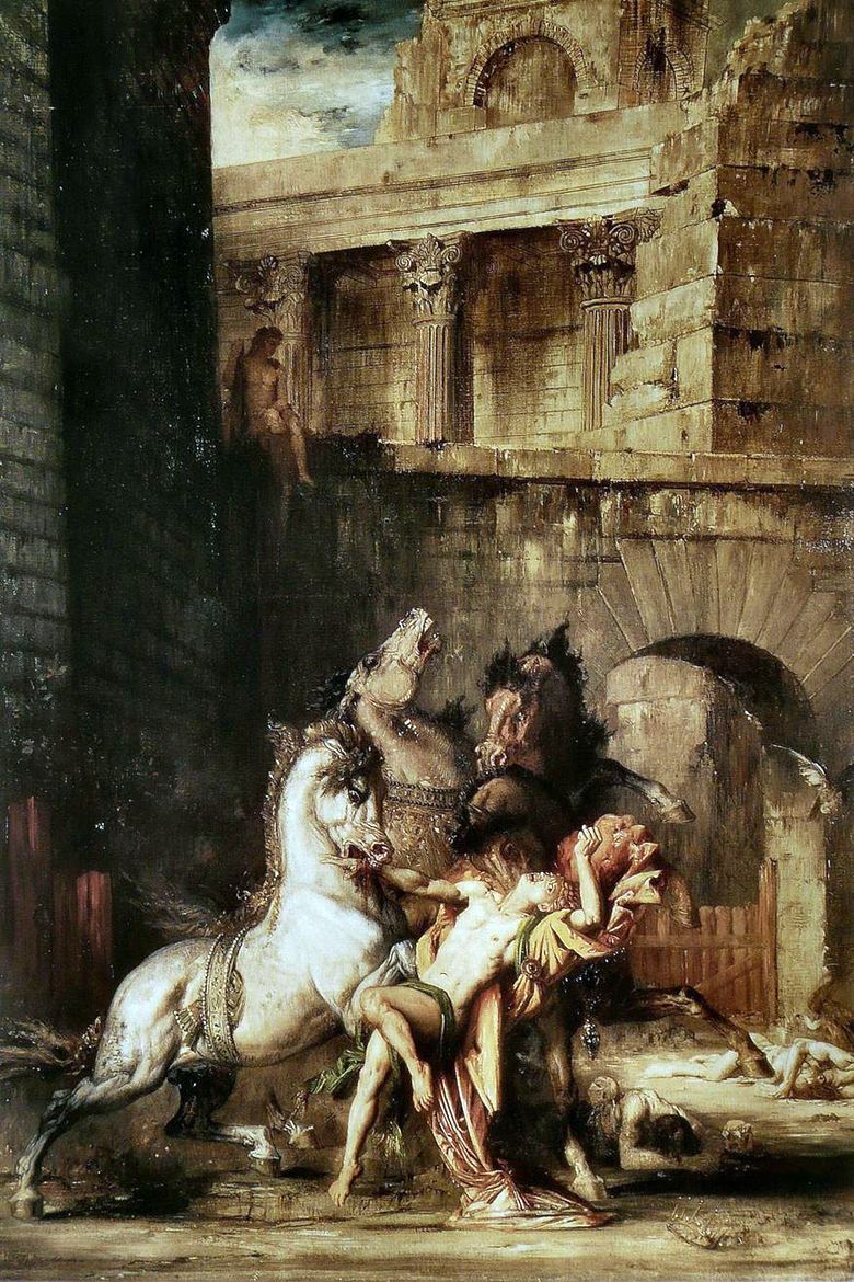 Diomedes dimakan oleh kudanya   Gustave Moreau
