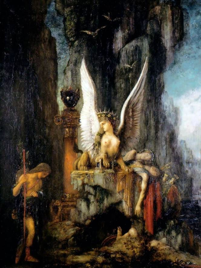 Oedipus dan Sphinx   Gustave Moreau