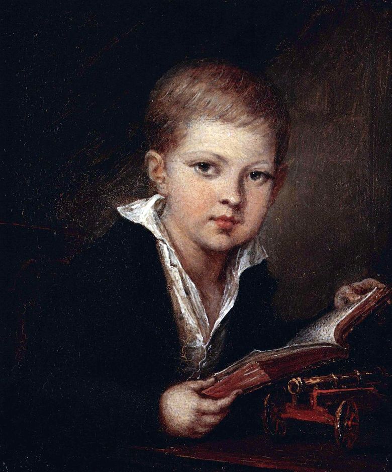 Potret Pangeran M. A. Obolensky sebagai seorang anak   Vasily Tropinin